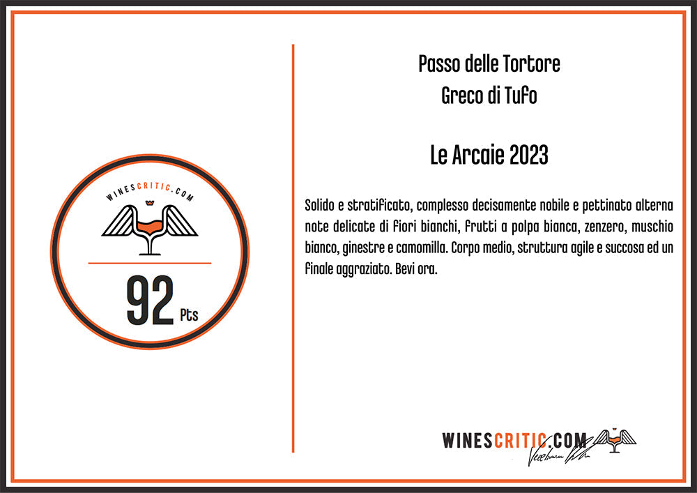 Winescritc - Le Arcaie 2023
